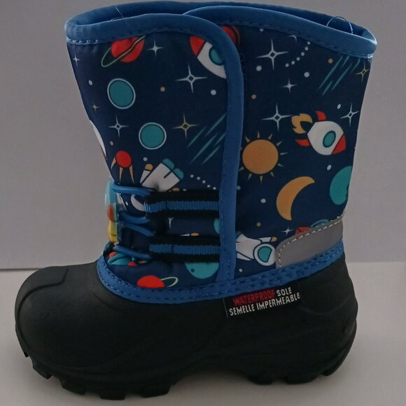 Sole Unisex Youth Insulated Waterproof Winter Snow Boots Rockets Blue  Size 7 - Picture 6 of 13